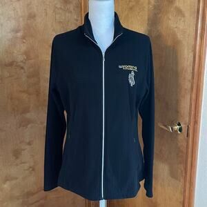 Ladies' Wyoming Cowboys Lightweight Waffle Weave Full Zip Jacket, Size M